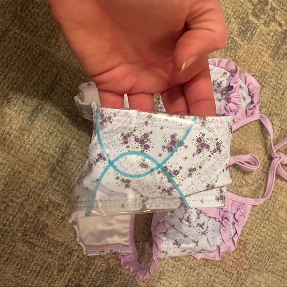 ASOS Lavender Ruffle Bikini - Picture 3 of 3
